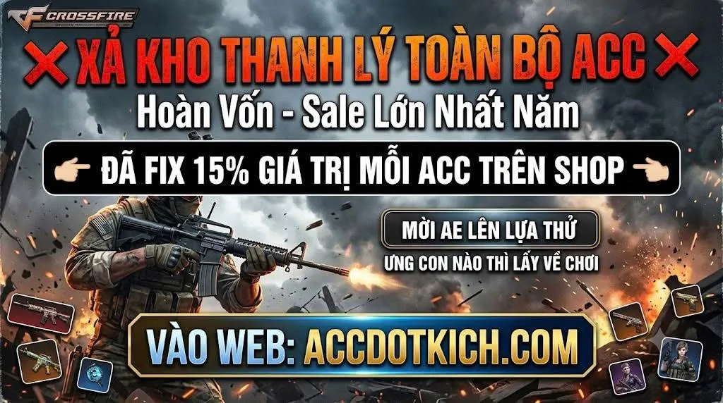 XẢ KHO THANH LÍ TOÀN BỘ ACC
